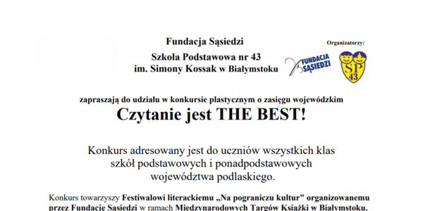 Plakacik informacyjny konkursu Czytanie jest THE BEST.png