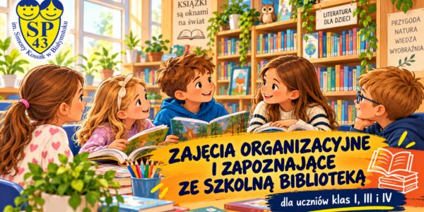 Ilustrowana biblioteka pełna książek i przyjaźni.png