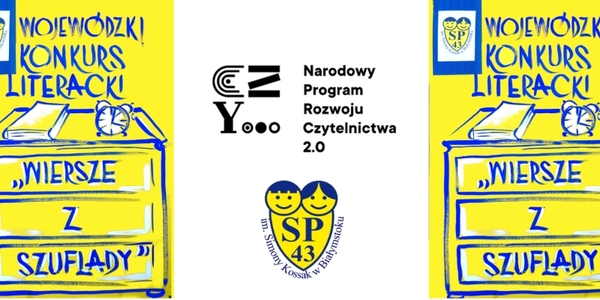 Plakat Wiersze z szuflady i loga NPRCz i SP 43.jpg