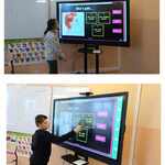 Dzieci przy monitorze interaktywnym.jpg