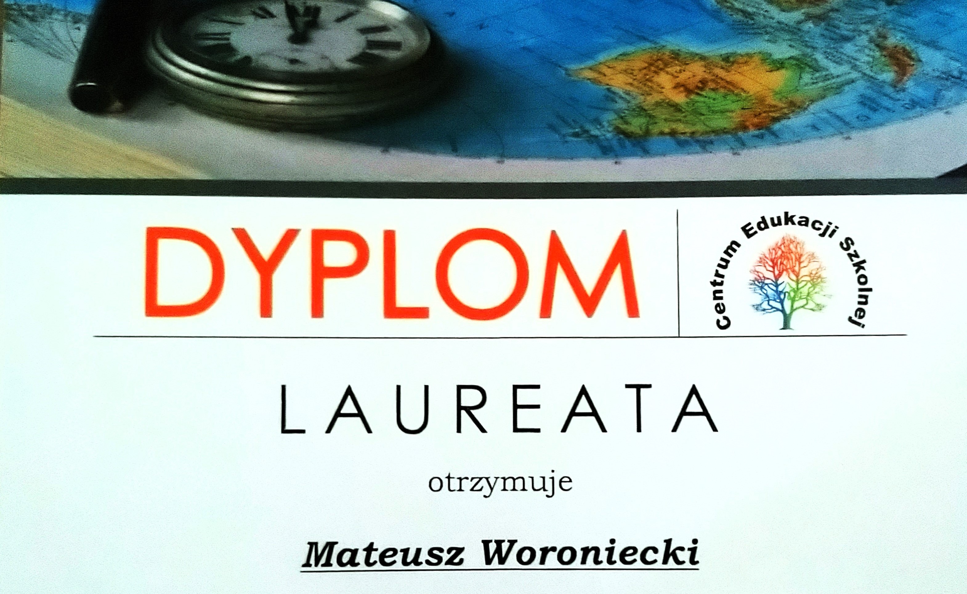 dyplom Mateusza Laureata .JPG