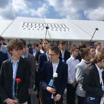 Laureaci Konkursu i Olimpiady na płycie Grobu Nieznanego Żołnierza (3).JPG