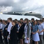 Laureaci Konkursu i Olimpiady na płycie Grobu Nieznanego Żołnierza (10).JPG