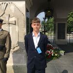 Laureaci Konkursu i Olimpiady na płycie Grobu Nieznanego Żołnierza (21).JPG