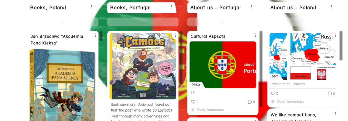 Wirtualne spotakanie uczniów V klasy SP 43 z uczniami z   Coruche w Portugalii - padlet.png