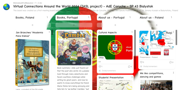 Wirtualne spotakanie uczniów V klasy SP 43 z uczniami z   Coruche w Portugalii - padlet.png