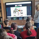 Wirtualne spotakanie uczniów V klasy SP 43 z uczniami z   Coruche w Portugalii - w trakcie spotkania (5).jpg