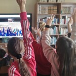 Wirtualne spotakanie uczniów V klasy SP 43 z uczniami z   Coruche w Portugalii -pożegnanie.jpg